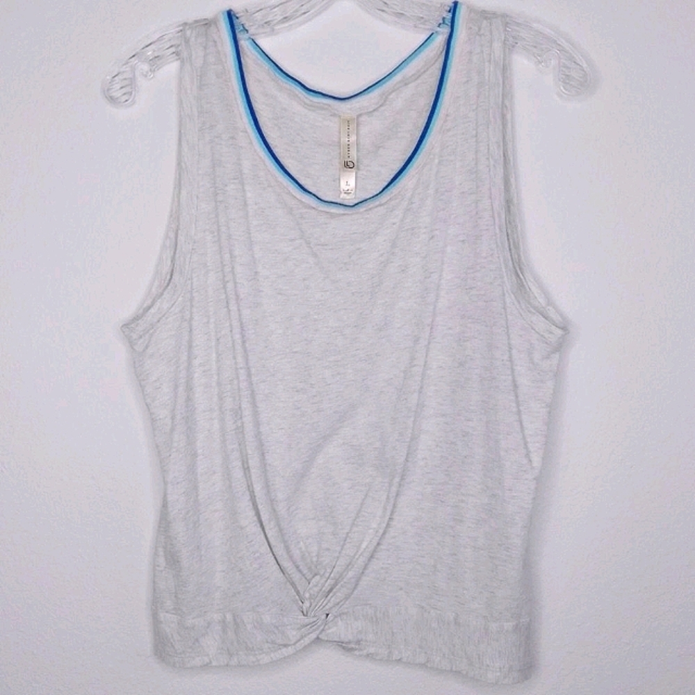 Live Love Dream Front knot  Athletic Jrs Tank (L)